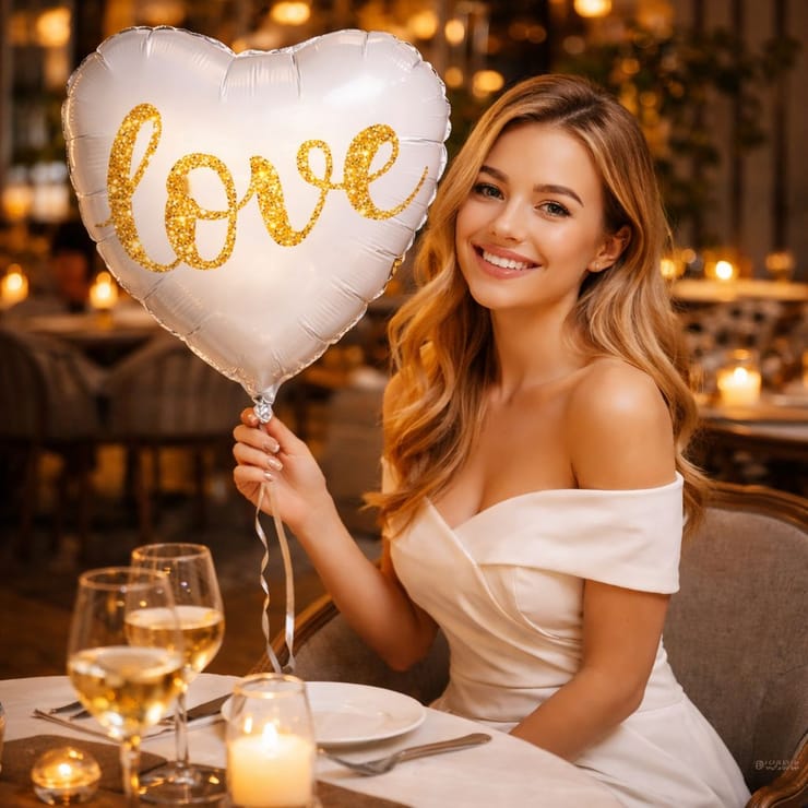 Фольгированный шар Love Glitter – доставка цветов в София