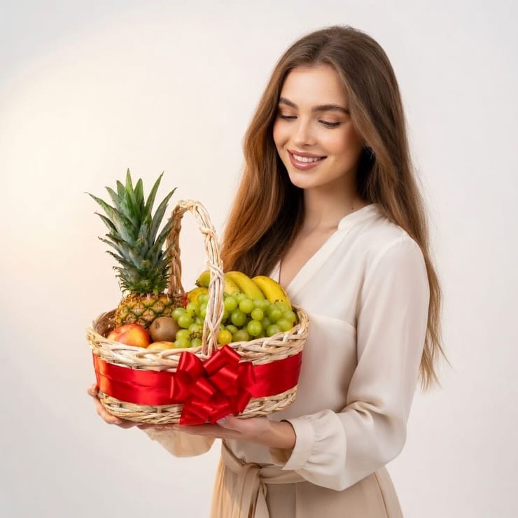 Кошик з фруктами  – доставка квітів у Київ