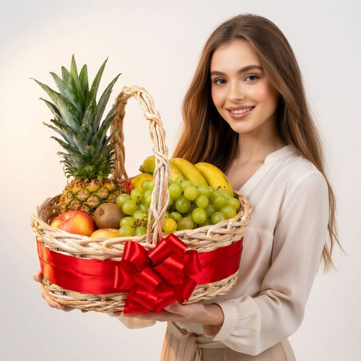 Кошик з фруктами  – доставка квітів у Київ